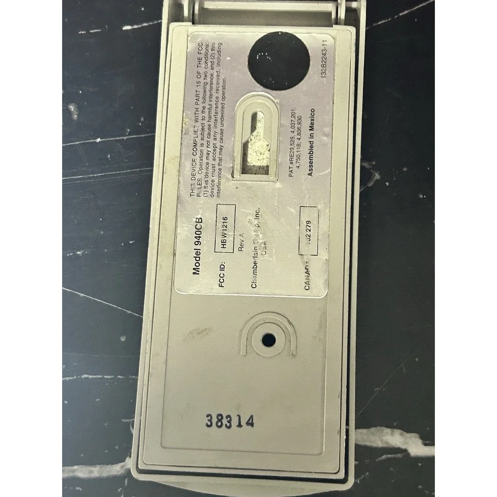 Chamberlain 940EV/EVC Garage Door Opener Keypad Model